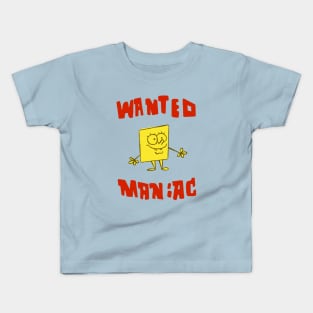 Wanted Maniac Vintage Kids T-Shirt